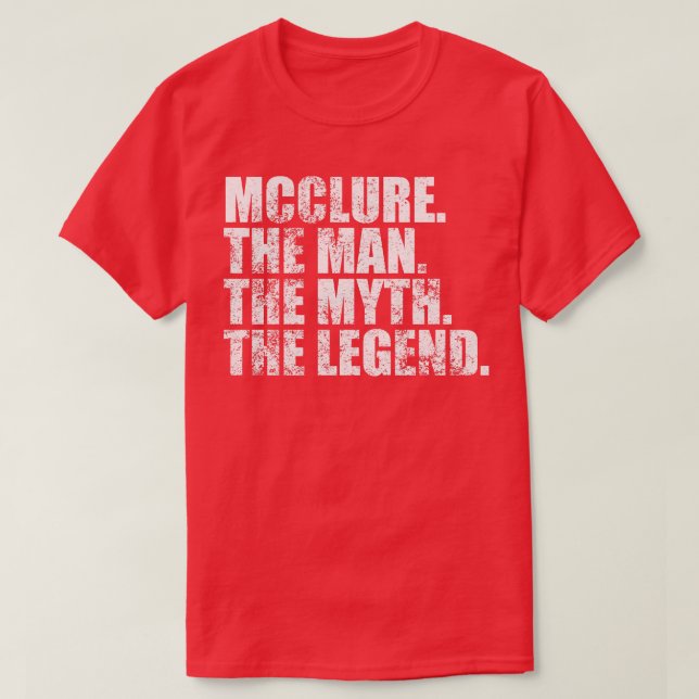 McclureMcclure Family name Mcclure last Name Mcclu T-Shirt (Design Front)