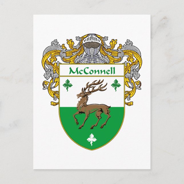 McConnell Coat of Arms (Mantled) Postcard (Front)