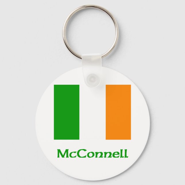 McConnell Irish Flag Key Ring (Front)