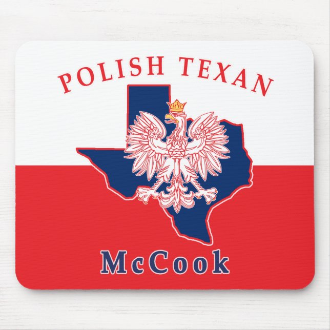McCook Polish Texan Mouse Pad (Front)