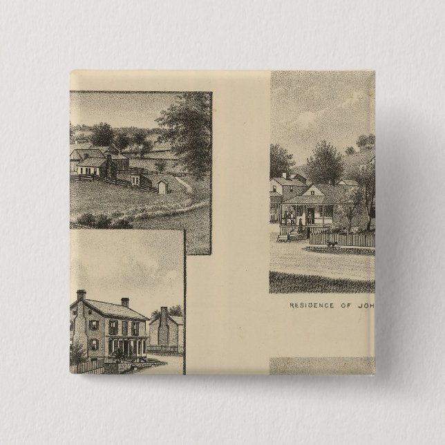 McCorkle property 15 Cm Square Badge (Front)