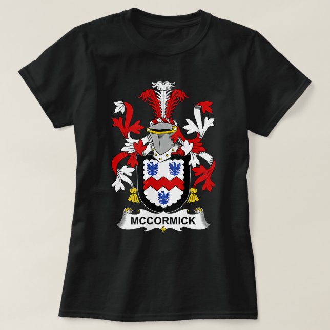 McCormick Coat of Arms  Family Crest  T-Shirt (Design Front)