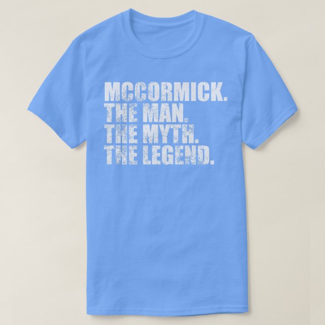 MccormickMccormick Family name Mccormick last Name T-Shirt (Design Front)