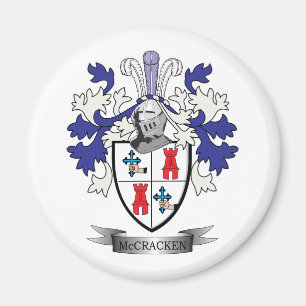 McCracken Family Crest Coat of Arms Magnet