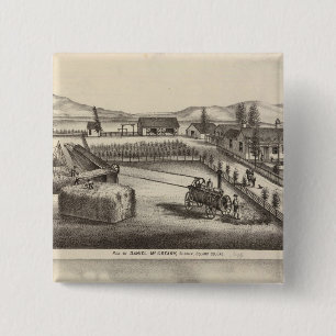 McCreary res, Newtown Landing 15 Cm Square Badge