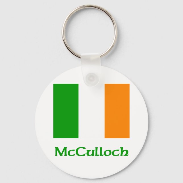 McCulloch Irish Flag Key Ring (Front)