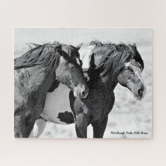McCullough Peaks Wild Horses Jigsaw Puzzle (Horizontal)