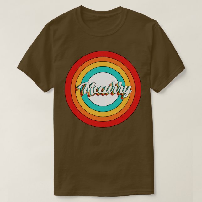 Mccurry Name Shirt Vintage Mccurry Circle (Design Front)