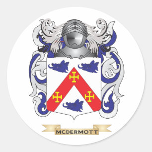 McDermott Coat of Arms (Family Crest) Classic Round Sticker