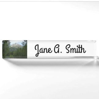 McDonald Creek at Glacier National Park Nameplate