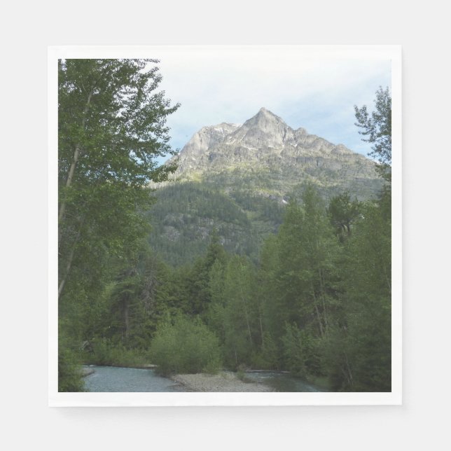 McDonald Creek at Glacier National Park Napkin (Front)