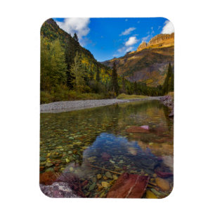 McDonald Creek in autumn with Garden Wall Magnet