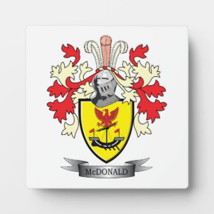 McDonald Family Crest Coat of Arms Plaque