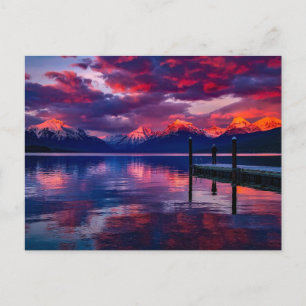 McDonald Lake, Montana Postcard