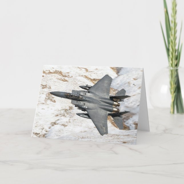 McDonnell Douglas F-15 Eagle Greeting Card (Front)