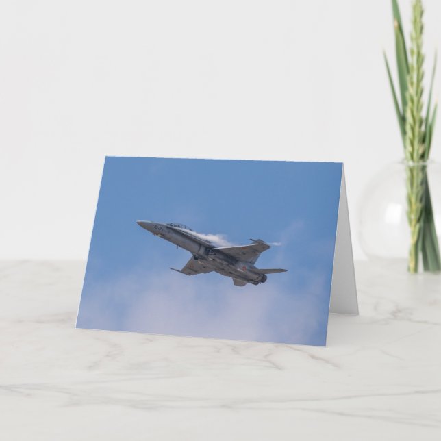 McDonnell Douglas F/A-18 Hornet Greeting Card (Front)