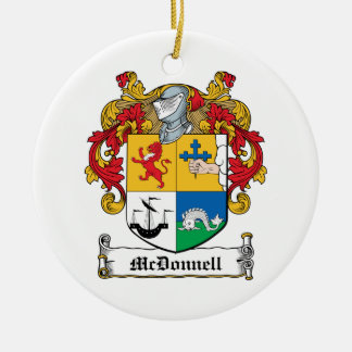 McDonnell Family Crest Ceramic Tree Decoration