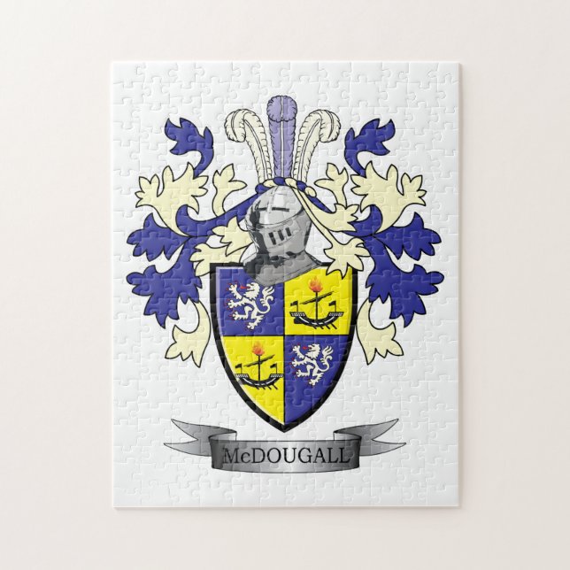 McDougall Family Crest Coat of Arms Jigsaw Puzzle (Vertical)