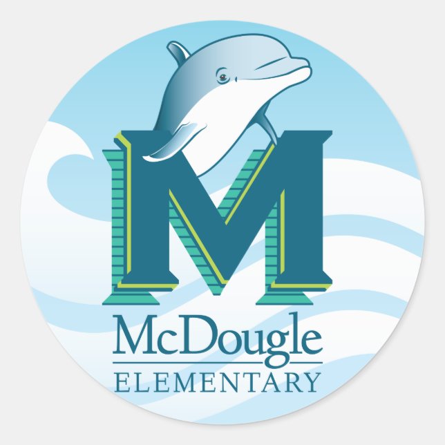 McDougle Dolphin Stickers (Front)