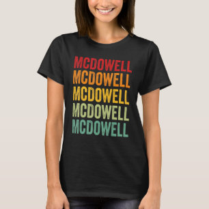 McDowell County North Carolina Rainbow Text Design T-Shirt