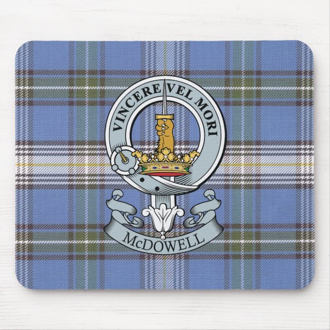 McDowell Crest + Tartan Mouse Pad (Front)