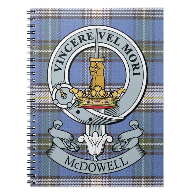 McDowell Crest + Tartan Notebook (Front)