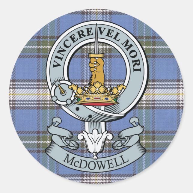 McDowell Crest + Tartan Sticker Pack (Front)