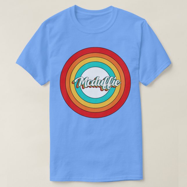 Mcduffie Name Shirt Vintage Mcduffie Circle (Design Front)