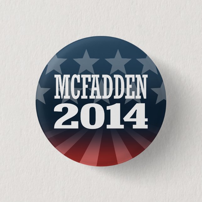 MCFADDEN 2014 3 CM ROUND BADGE (Front)