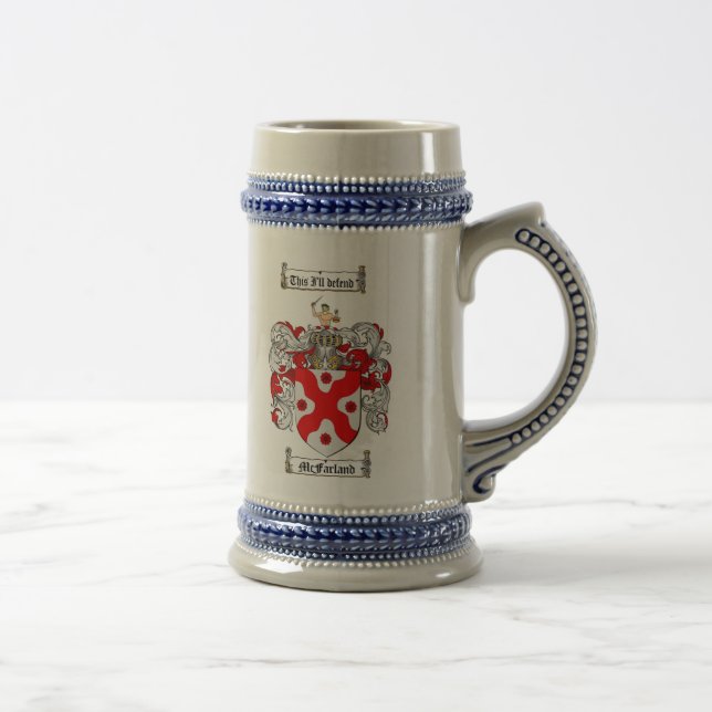McFarland Coat of Arms Stein (Right)