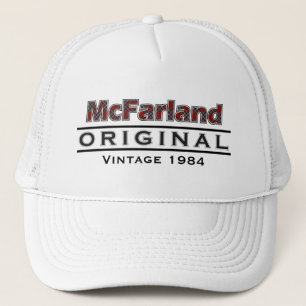 McFarland Vintage Customise Your Birthyear Trucker Hat