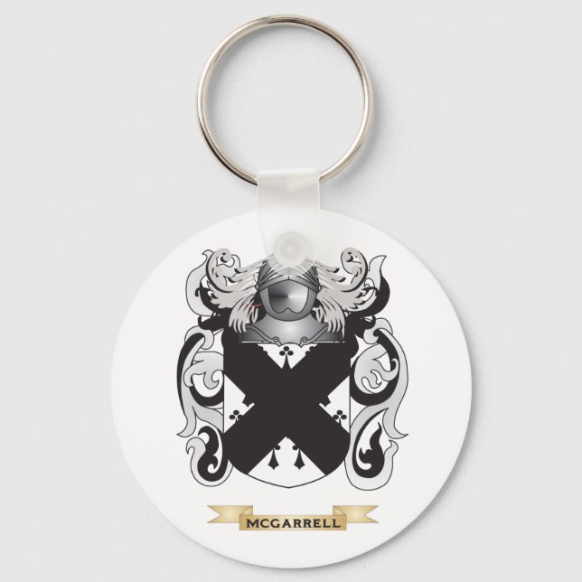 McGarrell Coat of Arms (Family Crest) Key Ring (Front)