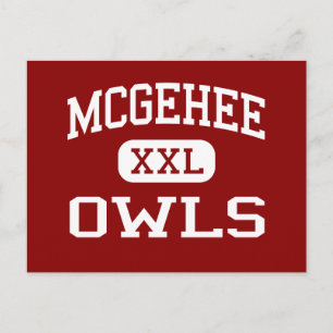 McGehee - Owls - High School - McGehee Arkansas Postcard