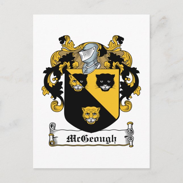 McGeough Family Crest Postcard (Front)