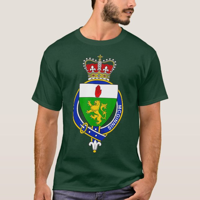 McGinnis Coat of Arms  Family Crest T-Shirt (Front)