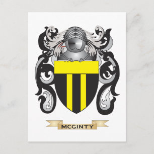 McGinty Coat of Arms (Family Crest) Postcard