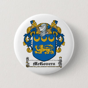McGovern Family Crest 6 Cm Round Badge
