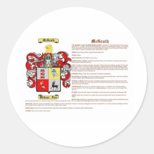 McGrath (meaning) Classic Round Sticker