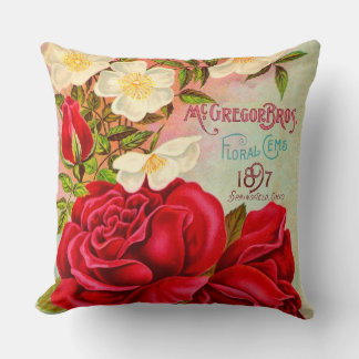 McGregor Bros. Floral Gems Advertisement Cushion