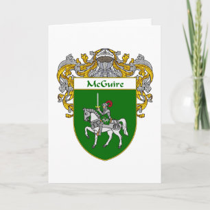 McGuire Coat of Arms (Mantled) Holiday Card