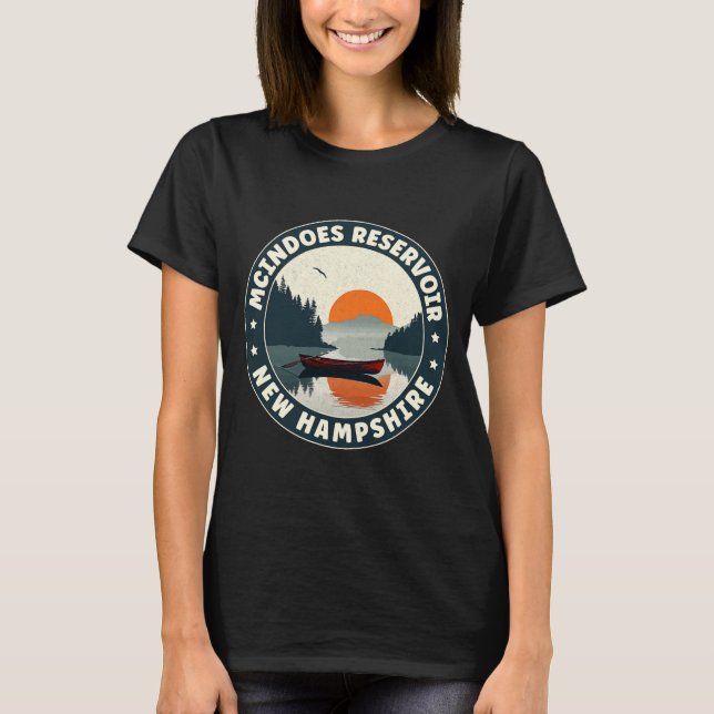 Mcindoes Reservoir New Hampshire Sunset T Shirt  (Front)