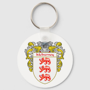 McInerney Coat of Arms (Mantled) Key Ring