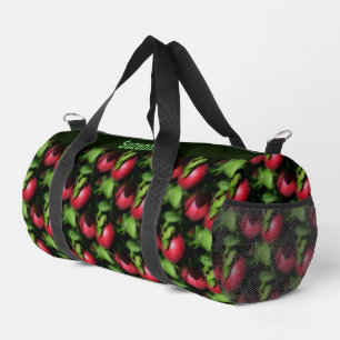 McIntosh Apples Nature Pattern Personalised Duffle Bag