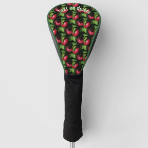 McIntosh Apples Nature Pattern Personalised Golf Head Cover