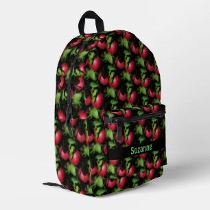 McIntosh Apples Nature Pattern Personalised Printed Backpack