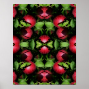 McIntosh Apples On The Tree Nature Abstract Poster