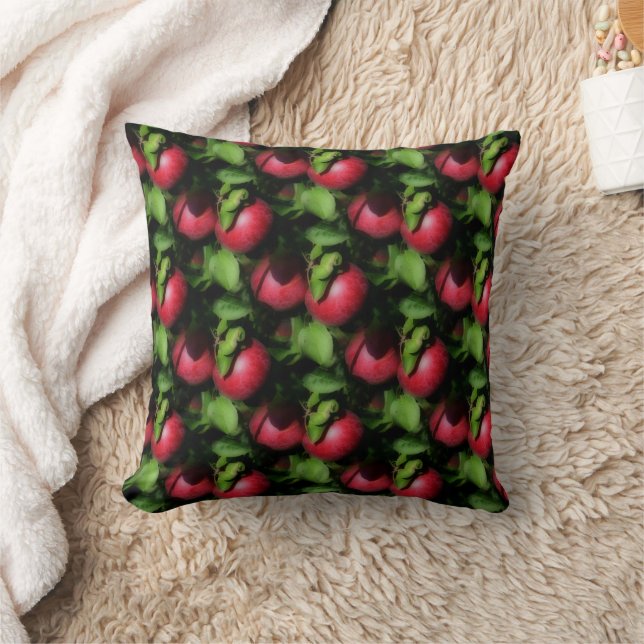 McIntosh Apples On The Tree Nature Pattern Cushion (Blanket)