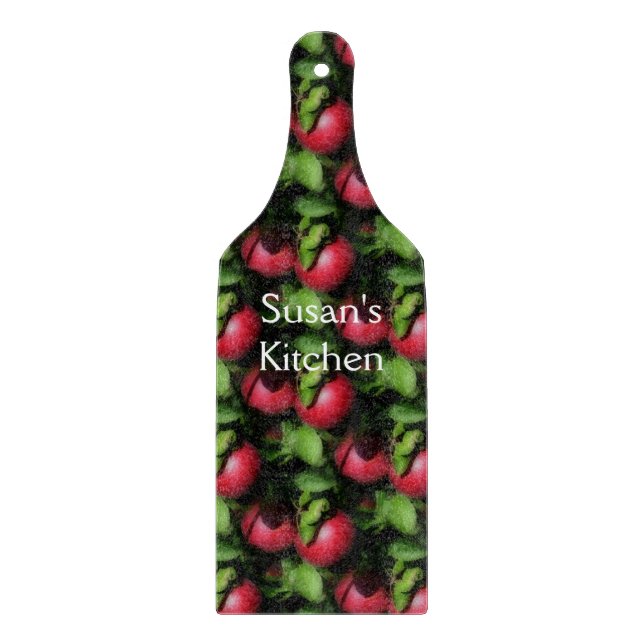McIntosh Apples On The Tree Nature Pattern Cutting Board (Front)