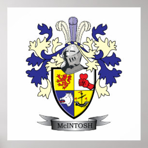 McIntosh Family Crest Coat of Arms Poster