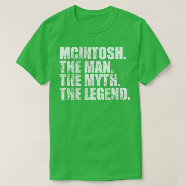 McintoshMcintosh Family name Mcintosh last Name Mc T-Shirt (Design Front)